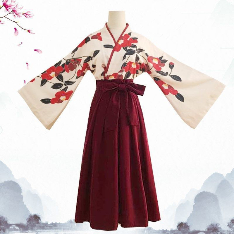 Daily improved Hanfu, Han elements, retro suit, ancient style kimono, cute and fresh, soft girl long dress, elegant Chinese style set Daily improved Hanfu, Han elements, retro suit, ancient style kimono, cute and fresh, soft girl long dress, elegant Chinese style set