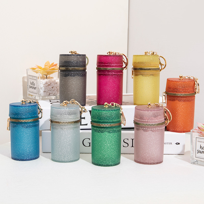 Transparent Glitter Lipstick, Red Envelope Design – 2023 New Arrival: Live Stream Gift, Mini Wallet, Keychain, and Stylish Mini Jelly Bag