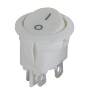 供应优质船型开关圆形开关 3脚三档 KCD2船型开关2/3脚 实心红