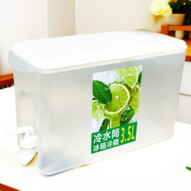 Refrigerador hervidor de agua fría de grado alimenticio verano doméstico resistente a altas temperaturas con grifo de agua de plástico de gran capacidad hervidor de agua fría