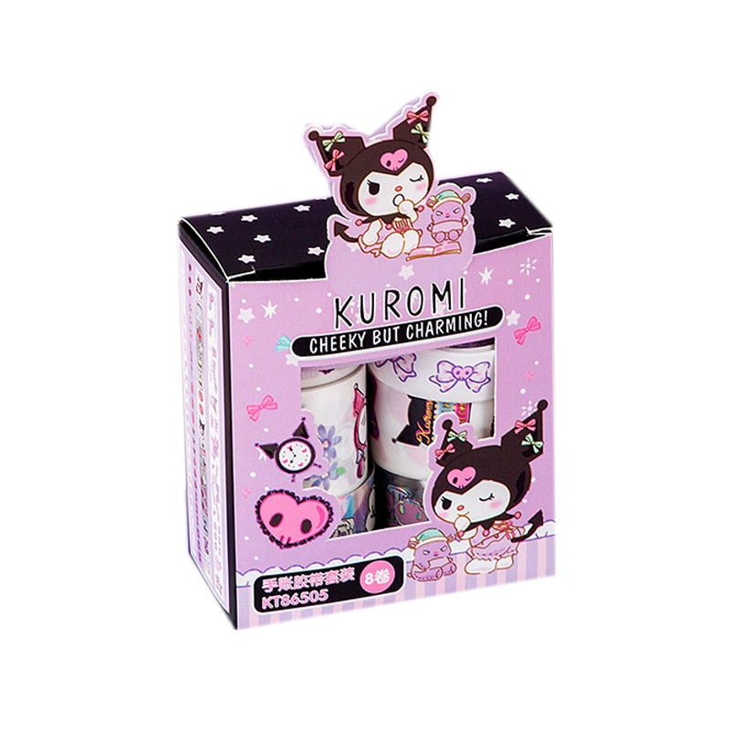 Портативная касса Гроба KT86505 Sanrio подлинная авторизированная ручная лента 8 рулонов набор ленты для переноса на бумагу лазерная лента