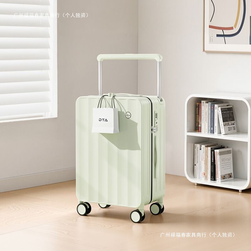 Dta Wide Trolley Suitcase 2025 New Model 20inch Women's Small Carry-On Suitcase 24inch Large Capacity Password Suitcase