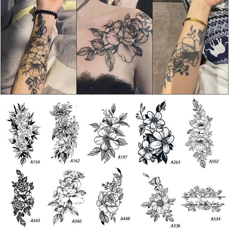 Tattoo Sticker Herbal Juice Waterproof Long-lasting Advanced Personality Men and Women Tattoo Trendy Cool Tattoo Sticker Herbal Juice Waterproof Long-lasting Advanced Personality Men and Women Tattoo Trendy Cool