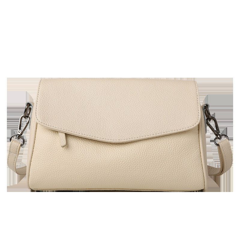 Top Grain Cowhide Small Square Bag For Women 2026 New Fashion Genuine Leather Mother's Bag Crossbody Large Capacity Single Shoulder Pillow Bag - Thumbnail 7