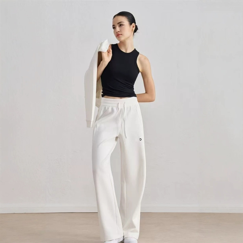 In-Stock Alo Yoga Pants for Women, Drawstring Versatile High-Waisted Straight Loose Casual Wide-Leg Slimming Fitness Sports Trendy In-Stock Alo Yoga Pants for Women, Drawstring Versatile High-Waisted Straight Loose Casual Wide-Leg Slimming Fitness Sports Trendy