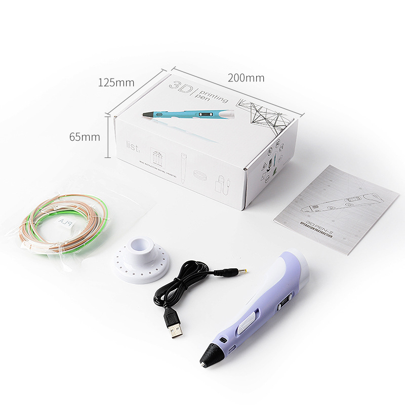 Cross-border especial 5V Motor de metal 3D pluma de impresión juguete de los niños 3D pintura pincel regalo del Día del Niño 3D pluma