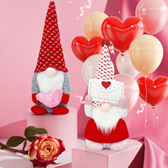 Cross-border new product Valentine's Day faceless doll envelope love cute dwarf window display props ornament