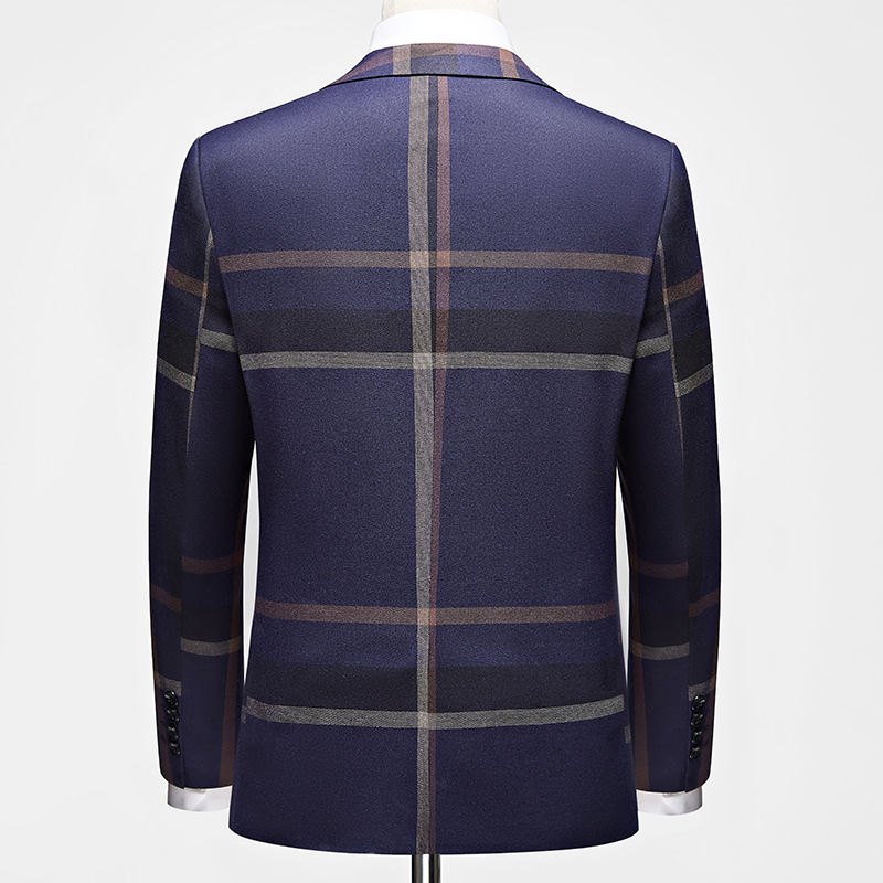 Men's Clothing Groom studio suit men's style slim performance three piece suit male best man business casual suit professional attire_viptrois.com