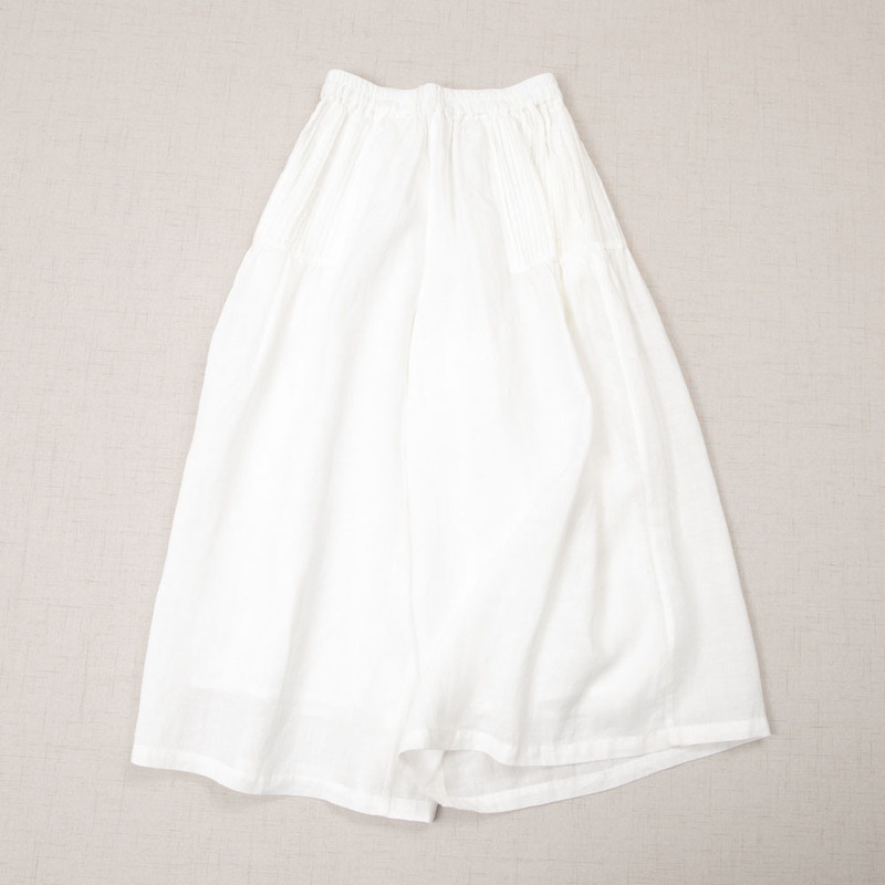 2024 Summer New Elegant Loose Solid Color Cotton and Linen Wide Leg Pants Women's Japanese Style All-match Linen Cropped Casual Culottes