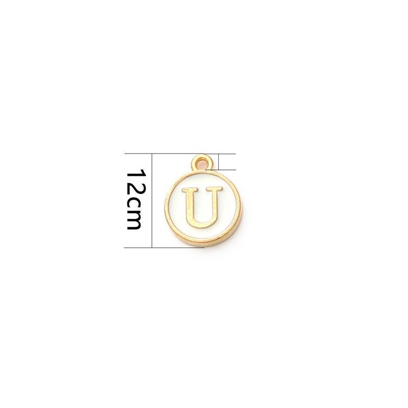 1 Set Simple Style Letter Metal Enamel Pendant Jewelry Accessories display picture 5