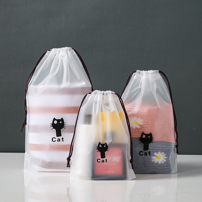Unicornio helado bolsa de cordón toalla calcetines bolsa de embalaje de plástico PE engrosada bolsa de cordón ropa interior embalaje bolsa de cordón