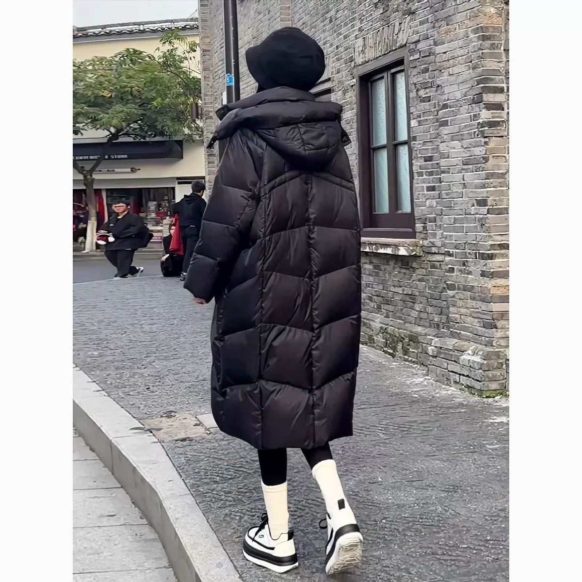 Среднедлинная зимняя утолщенная теплая хлопчатобумажная одежда новый корейский дизайн