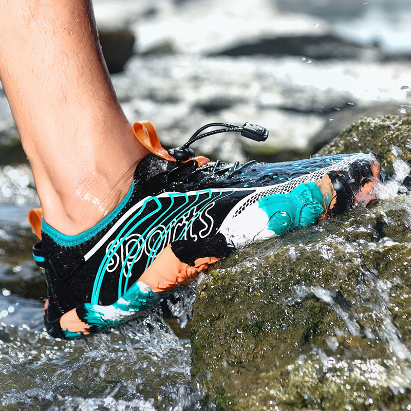 アウトドアスポーツカップル向け、男性用夏用ウォーターシューズ、ハイキング、登山、水遊び用シューズ、EVA防水・滑り止めシューズ、男性用ウォーターシューズ|undefined