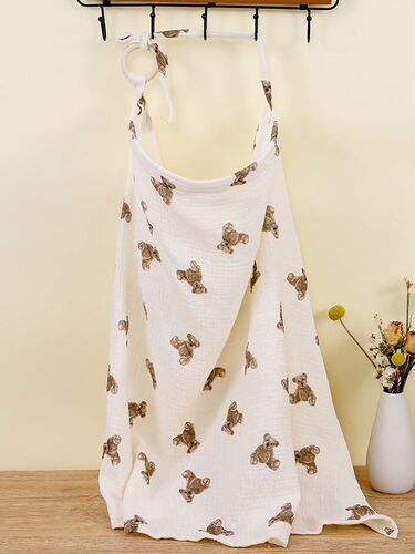 INS Double-Layer Baby Cotton Blanket, Nursing Cover, Feeding Shirt, Shawl, Nursing Cover-Up, Outing, Anti-Slip Nursing Pads