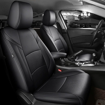 Breathable Car Seat Cushions, Modelə uyğun (Original) oturacaq örtükləri - mysterious-black-standard-edition-2019-2024