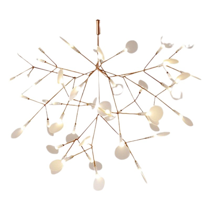 FUENTE Luz de fábrica de lujo Nórdico post-moderno minimalista rama araña Restaurante Hotel Villa Firefly araña