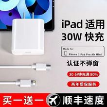 适用苹果iPad pro充电器PD35W平板iPad Air4快充双t-ypec数据线