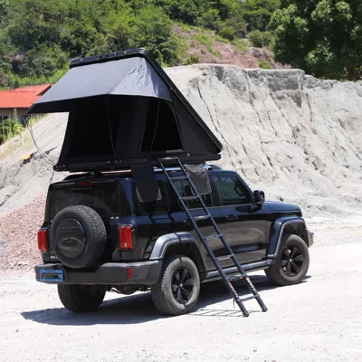 Foldable Car Tent Roof Tent Outdoor Camping Suv Tank Off-Road Self-Driving Tour Car Camping (Avtomobil dam çadırları) - black-2