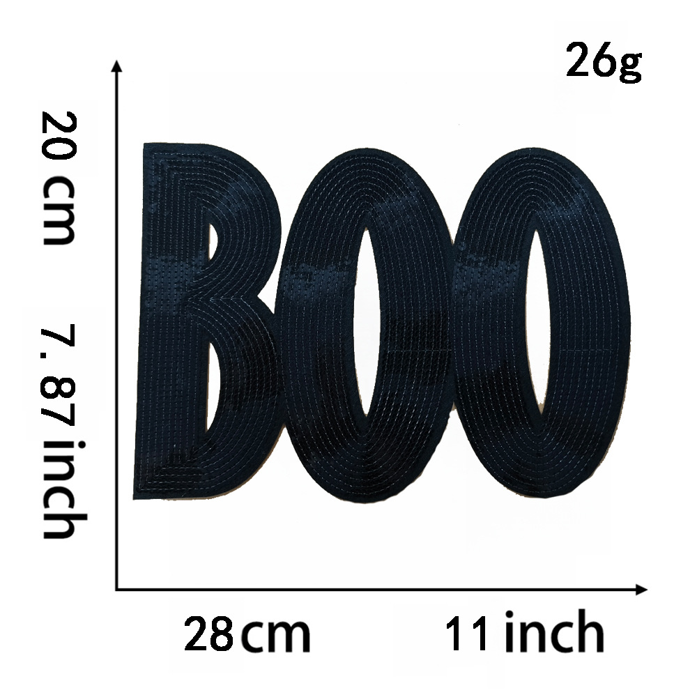 24g Weight Clothing Sticker Patches Classification 1 Piece Quantity Sequin Material Letter Pattern Simple Style, Classic Style Style 1 Piece Simple Style Classic Style Letter Sequin Clothing Sticker Patches 11