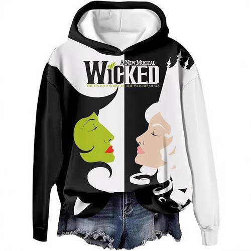 New Women's Hooded Sweatshirt Independent Store Hot Selling 3D Digital Printing Halloween Series Supply