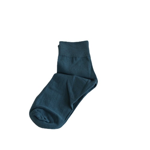 Socks Lady Knee-high Socks Spring and Summer High Cotton Content Mid-calf Socks Cute Japanese Macaron Plain Color Low-top Socks