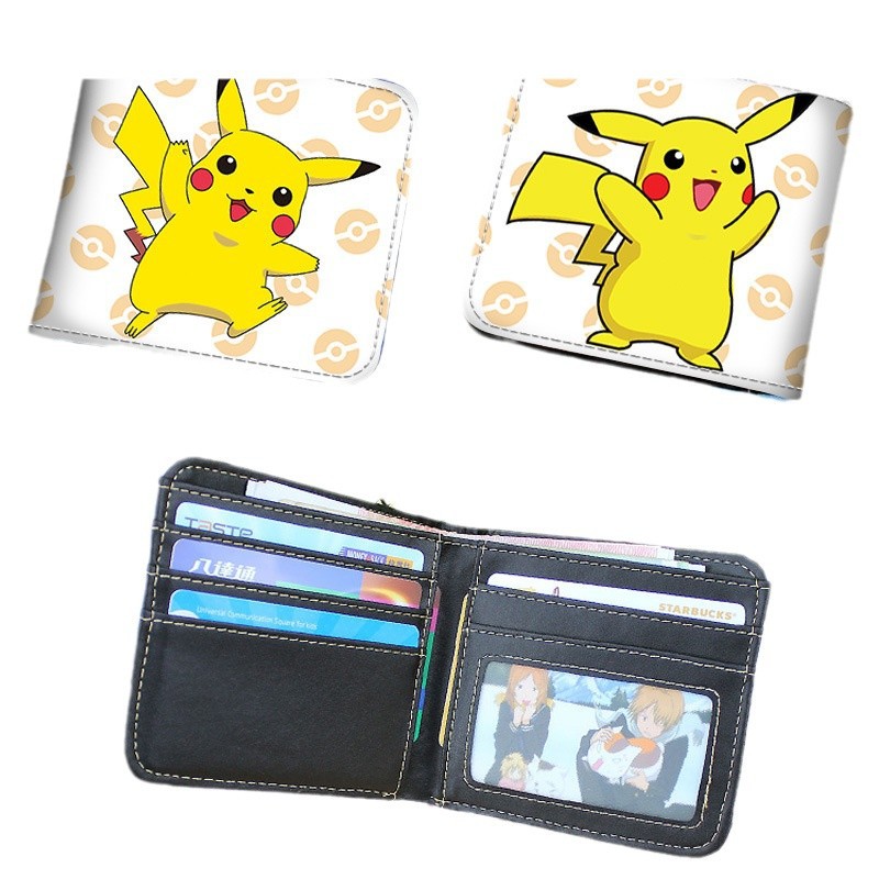 Pet Pokémon Kabbi Bestia Juegos de animación Cartera de cambio Cartera de estudiantes Cartera de tarjetas impresas en color para hombres y mujeres alrededor