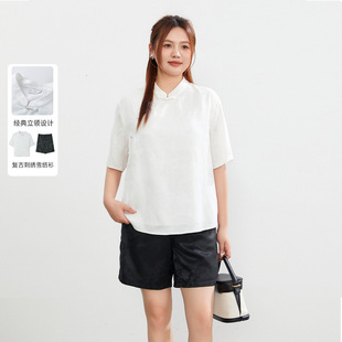 New Chinoiserie Suit Xianlixiu Plus Size Women's Normcore Cool Gentle Style Two-piece Suit 2024 Summer New Style