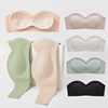 high-grade Shoulder strap Underwear Small chest No trace non-slip Emptied latex Single chip No trace Gather Wireless Bras