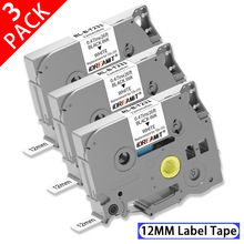 3��12mm���װ�����ֵܱ�ǩ��ɫ��TZE231�׵׺��������ֵ�TZE