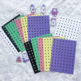 ��ɫ�A��Ӣ����ĸ�N����Ĥ�֎��ز�DIY��ӛ�b���insͬ��