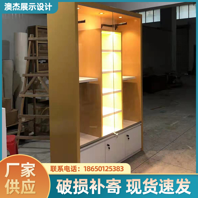 厂家供应泳装店服装店展示架 落地式泳装木质货架 服装展示柜