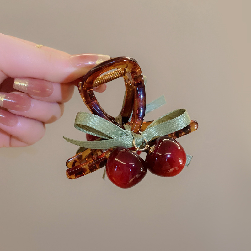 Women's Gender Classic Style Style Women's Classic Style Cherry Resin Hair Claws