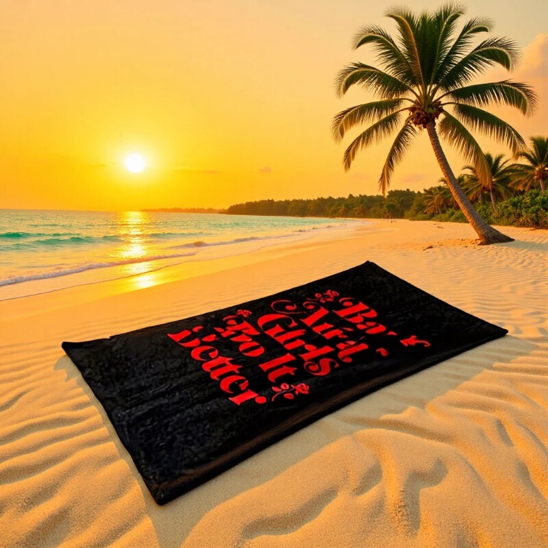 Customized Bulk Sublimation Digital Printed Cotton Bath Towel Beach Towel Quick-Drying Solid Color Eko-Tex Certified Sand-Free Towel