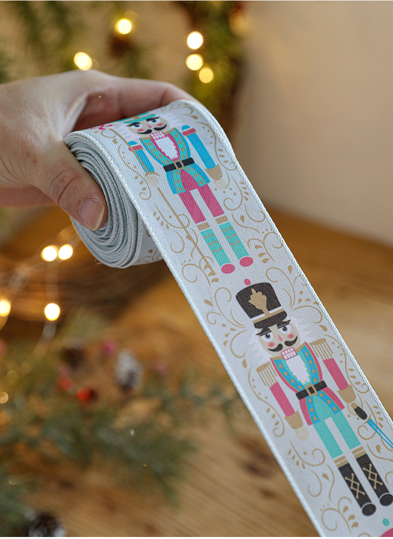 25g Weight Colored Ribbons Event & Party Supplies 1 Roll Quantity Holiday, Banquet Occasion Christmas Festival Gingerbread, Letter Pattern Cartoon Style, Cute Style Christmas Cartoon Style Cute Gingerbread Letter Holiday Banquet Colored Ribbons Party Accessories 2