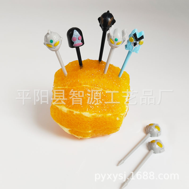 ¡Nuevo producto! Estilo japonés Espacio de los niños palo de fruta lindo viento no hace daño a la boca de seguridad de dibujos animados fruta tenedor traje image 35