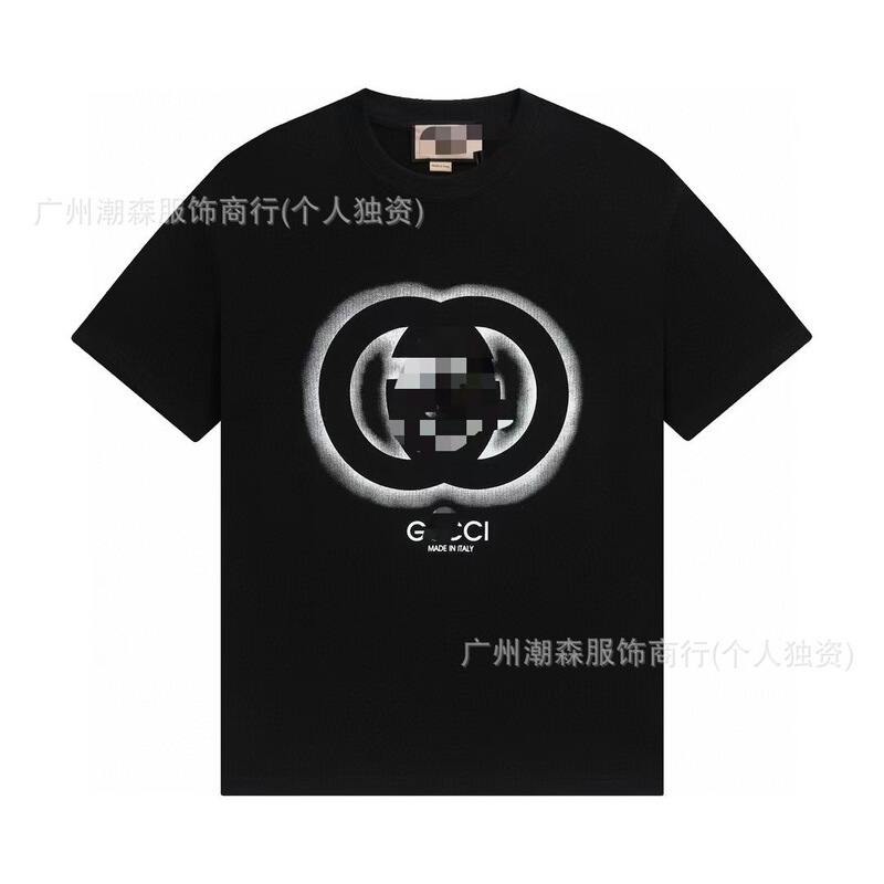G家爆款T恤高版本纯棉短袖印花男女同款潮牌天花板外贸宽松半袖潮|undefined