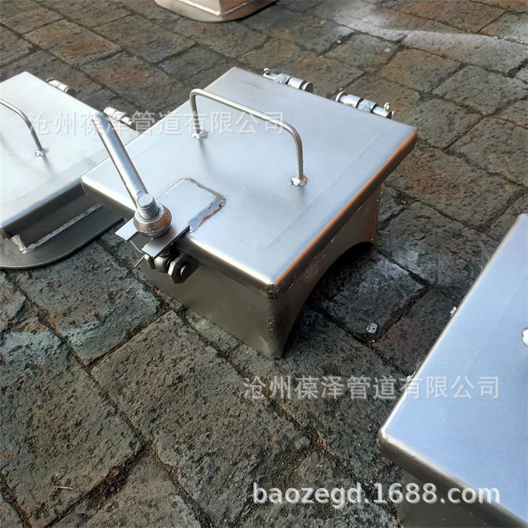 方形人孔碳钢常压人孔锅炉清灰门除灰不锈钢快开手孔检修人孔