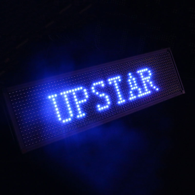 跨境LED广告屏电子显示屏蓝色发光字屏幕户外展示牌走字滚动蓝色