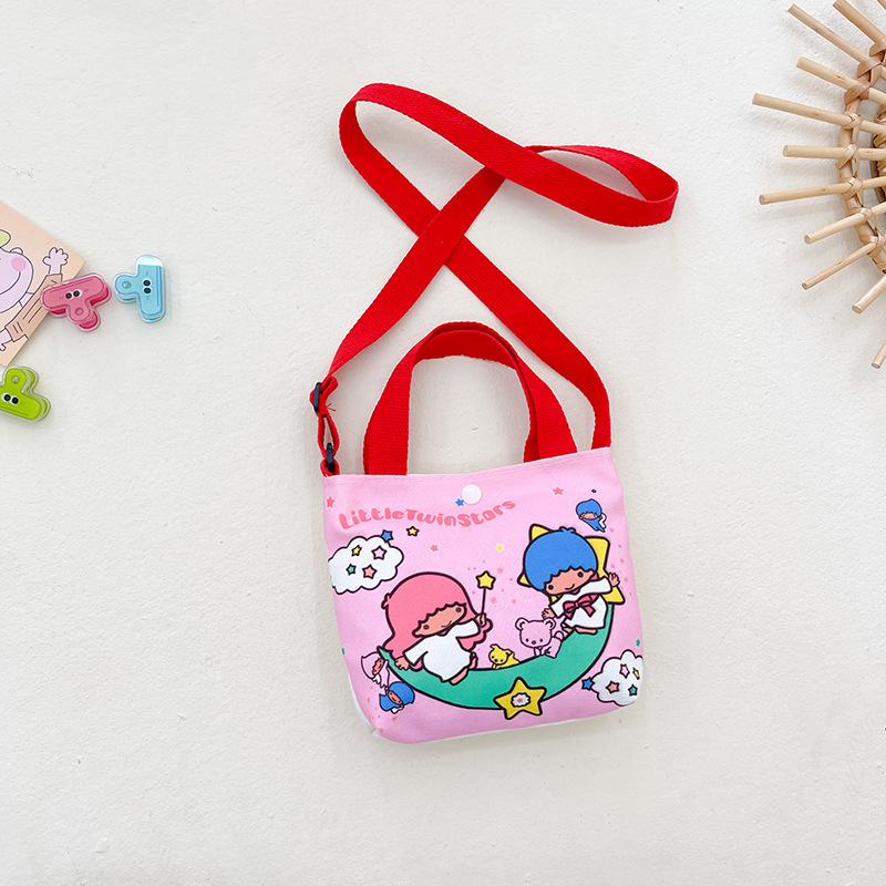 Bolsos para niños al por mayor Bolsos de hombro de moda coreana para niños Bolsos de mensajero para niños de lona de dibujos animados Bolsos de mano