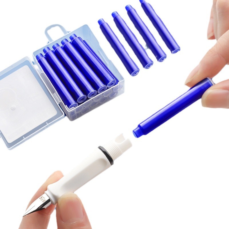Cartucho de tinta para bolígrafo de tinta borrable termosensible de color verdadero para estudiantes de primaria, tinta azul, azul puro, azul cristal de tercer grado, azul-negro