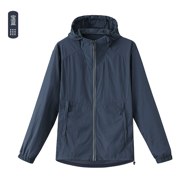 25 новых горных пар, солнцезащитная одежда, тонкая солнцезащитная одежда из ледяного шелка с защитой от УФ-лучей UPF50 + с капюшоном, солнцезащитная одежда, одежда для альпинизма для мужчин