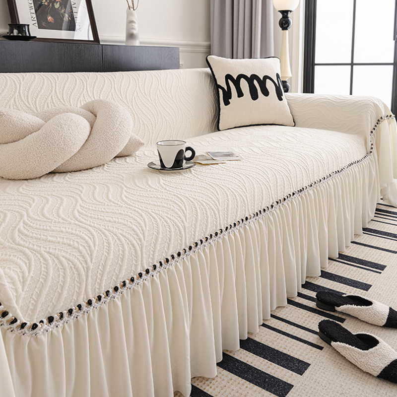 Cream-Style Sofa Cover, Anti-Cat Scratch, Non-Slip, Suitable for All Seasons, 2026 New Model Sofa Towel, Full Coverage Seat Cushion
