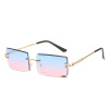 Square fashionable sunglasses, glasses, internet celebrity, gradient