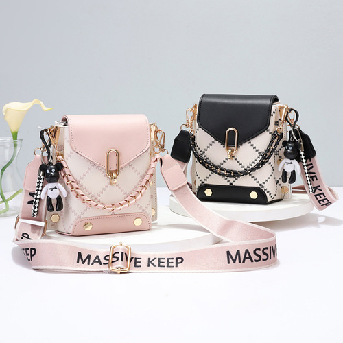 Summer New Arrival Bag Korean Style Minimalist Small Square Bag Fashion Versatile Shoulder Crossbody Trendy Mini Phone Bag For Women