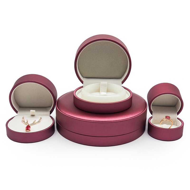 新款半圆高档黄金首饰盒戒指盒珠宝包装盒项链盒子高级感饰品礼盒