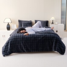 S 67081 Soft Rabbit Fur Blanket �ýqë̺ �羳���R�d�W��