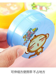 Creative foldable water cup, creative outdoor portable foldable cup, cartoon retractable water cup, cute animal cup