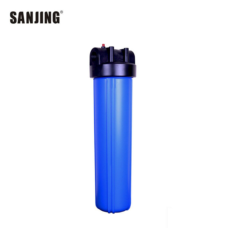 20 pulgadas de grasa grande botella de filtro comercial casa entera purificador de agua botella de Filtro 1 pulgadas DN25 interfaz cartucho de filtro de flujo grande