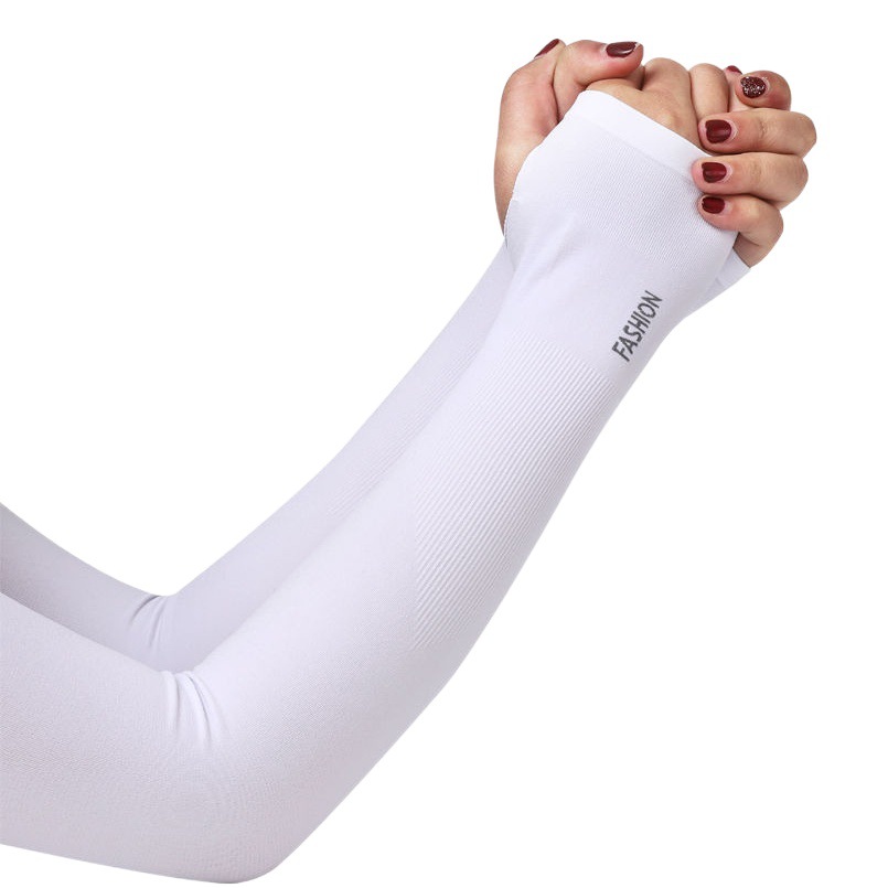 Sun protection ice sleeve outdoor Ice Silk oversleeve riding driving arm protection UV blocking thin sun protection oversleeve for women Wholesale