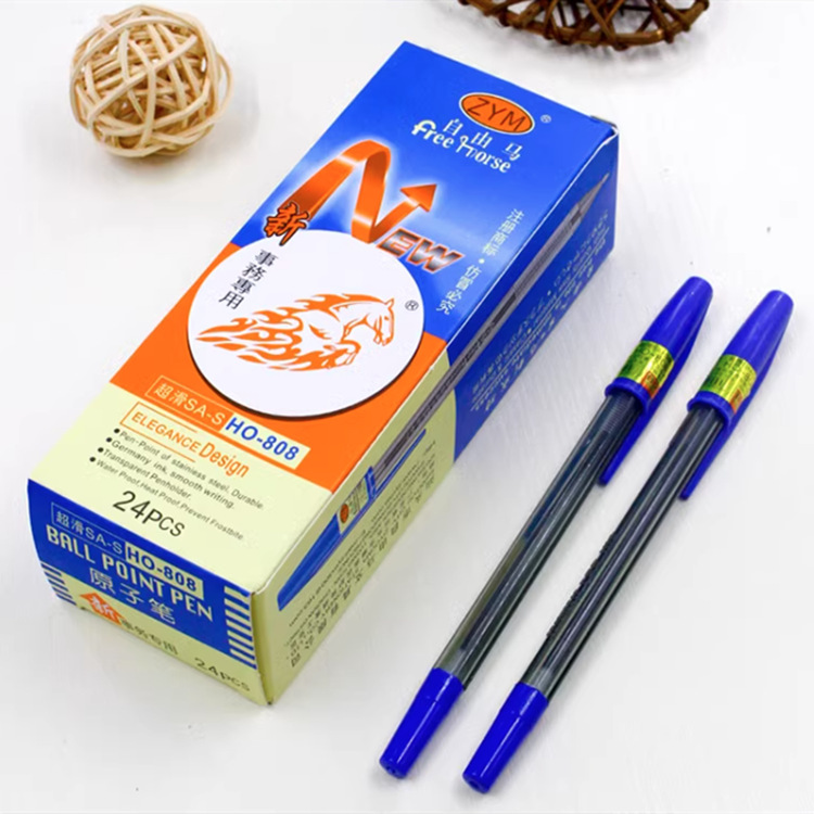 Blue ballpoint pen